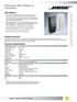 Panaray 402 Series II TECHNICAL DATA SHEET. loudspeaker. Key Features. Product Overview. Technical Specifications
