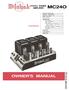 MC24O OWNER'S MANUAL STEREO POWER AMPLIFIER CONTENTS