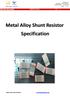 Version: 1.2 Document code:ma2512 Effective date : Page: 1 of 7. Metal Alloy shunt resistor MA2512 series ROHS