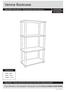 Verona Bookcase. Assembly Instructions - Please keep for future reference 609/ /6472