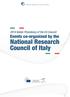 National Research Council of Italy Italian Presidency of the EU Council Events co-organized by the