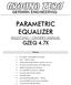 PARAMETRIC EQUALIZER ANLEITUNG / OWNER S MANUAL GZEQ 4.7X
