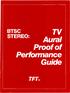 int Proof of Aural Perkirmance Guide BTSC STEREO: