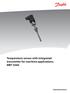 Temperature sensor with integrated transmitter for maritime applications, MBT 5560
