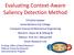 Evaluating Context-Aware Saliency Detection Method