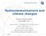 Radiocommunications and climate changes