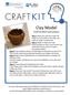 Clay Model. Craft Kit #24 Instructions