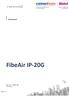 Datasheet. FibeAir IP-20G. Rev. A.01 October 2017 ETSI Version. Page 1 of 7