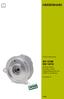 Product Information ECI 1319S EQI 1331S. Absolute Rotary Encoders without Integral Bearing and with DRIVE-CLiQ Interface.