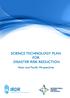 Science Technology Plan For Disaster Risk Reduction Asian and Pacific Perspectives