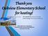 Thank you Oakview Elementary School for hosting!