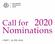 Call for Nominations. 1 April 31 July 2019
