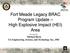 Fort Meade Legacy BRAC Program Update High Explosive Impact (HEI) Area