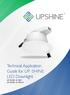 Technical Application Guide for UP-SHINE LED Downlight UP-DL98C-8-18W UP-DL98C-8-18W-D
