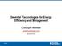 Essential Technologies for Energy Efficiency and Management