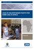 REGIONAL REPORT LEAD IN SOLVENT-BASED PAINTS FOR HOME USE IN AFRICA