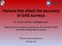 Factors that affect the accuracy of UAS surveys
