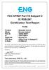 FCC CFR47 Part 15 Subpart C IC RSS-247 Certification Test Report