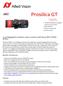 Prosilica GT 1930L Megapixel machine vision camera with Sony IMX CMOS sensor. Benefits and features: Options: