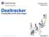 Quarterly Issue Volume 8.3. Dealtracker. Providing M&A and PE market insights. Grant Thornton India LLP. All rights reserved.