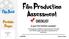 Film Production Assessment