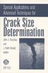 Special Applications and Advanced Techniques for Crack Size Determination