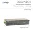 Univox CLS-5. Environment-friendly loop amplifier for TV rooms and installations in elevators/buses. Installation Guide