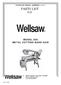 STARTING SERIAL NUMBER PARTS LIST FOR. Wellsaw MODEL 600 METAL CUTTING BAND SAW