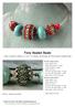 Fiona Beaded Beads. Create a beautiful necklace or a set of a necklace and earrings with these beautiful beaded beads. Material (large bead):