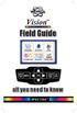 Vision Field Guide. all you need to know