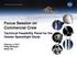 Focus Session on Commercial Crew