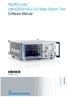 R&S FS-K82 cdma2000/1xev DV Base Station Test Software Manual