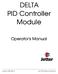 DELTA PID Controller Module. Operator's Manual