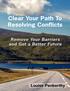 Clear Your Path To Resolving Conflicts. 2017