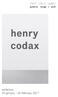 Henry Codax. solo shows
