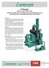 U Range. Models U 150, U 500, U 1000 PIPE ROTATORS WITH CLAMPING ROLLER SYSTEM (patented) The welding device especially designed for pipe welding