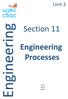 Unit 3. Engineering. Section 11. Engineering Processes LO3. AC3.1 AC3.2