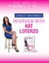The Art of. Christy Whitman s. Interview with. Kat Loterzo