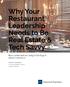 Why Your Restaurant Leadership Needs to Be Real Estate & Tech Savvy