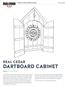 DARTBOARD CABINET REAL CEDAR STEP BY STEP INSTRUCTIONS. Plan RC352