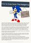 How to Draw Sonic The Hedgehog