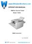 OPERATION MANUAL. MBM Air Suction Folder. Model 1500S. MBM Corporation.   Version: E(MBM)