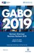 GABO. German American Business Outlook January 29, :00pm to 9:00pm. Deutsche Bank, 60 Wall Street, 47th Floor, New York #GABO2019