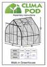 Walk-in Greenhouse. Assembly instructions A B. MODEL A (mm) B (mm) C (mm) / / 2. Hobby / / 16