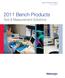 Bench Products Catalog. 2011, Volume Bench Products. Test & Measurement Solutions