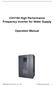 CHV160 High Performance Frequency Inverter for Water Supply Operation Manual