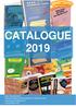 NEW Published in June 2018 CATALOGUE 2019