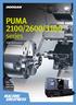 PUMA 2100/2600/3100. series. High Performance Horizontal Turning Center PUMA 2100 PUMA 2600 PUMA 3100