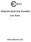 WIRELESS BARCODE SCANNER. User Guide.
