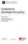 Collections development policy
